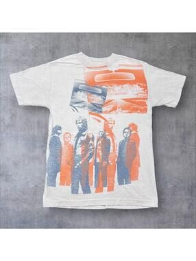 Vintage Y2K Bon Jovi Lost Highway Album Cover Music Band AOP Men’s Tan Tee Small